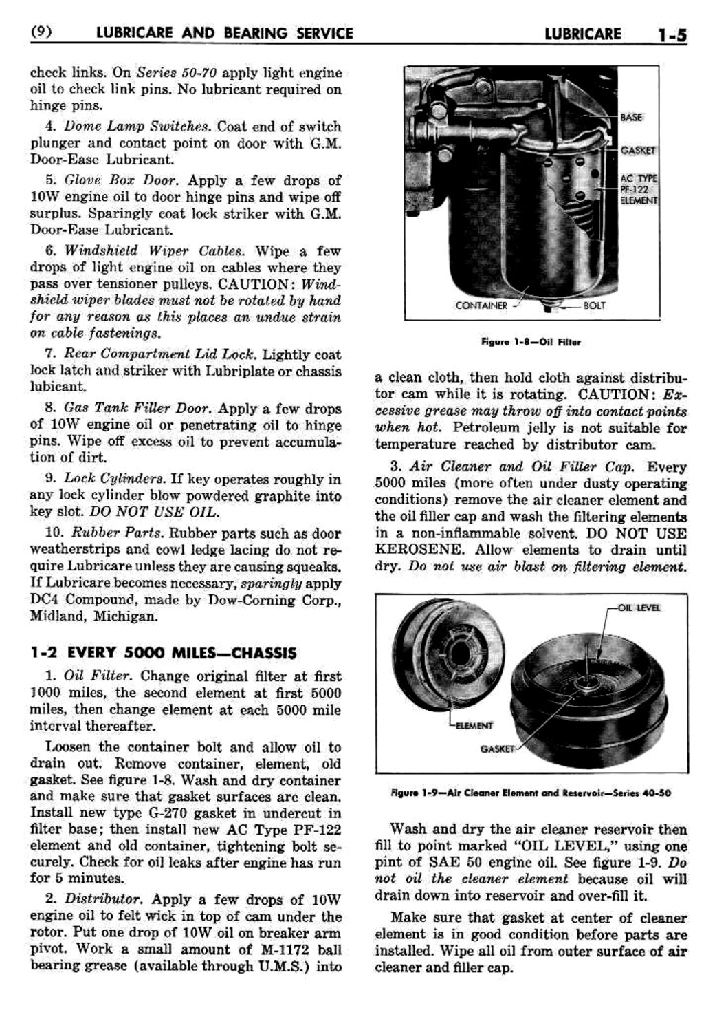 1954 Buick Shop Manual - Lubricare Page 5 Of 12